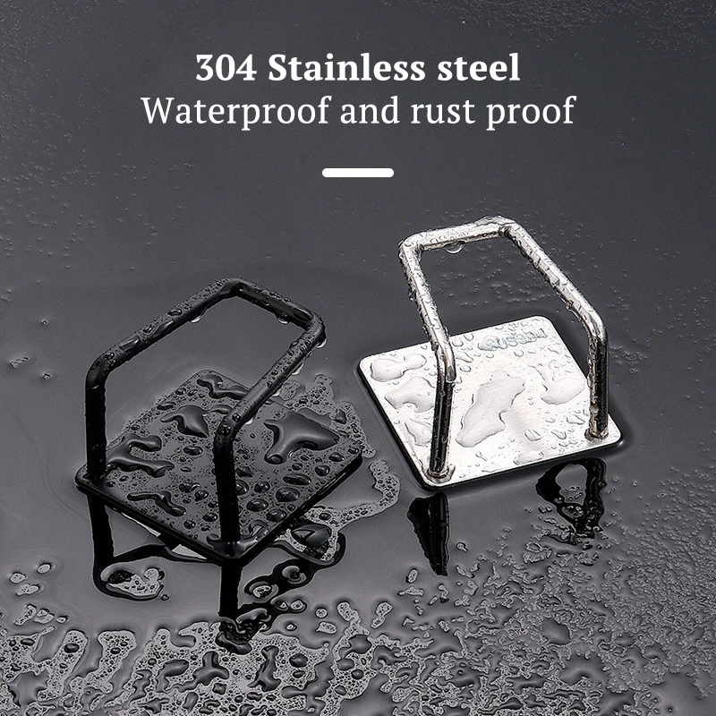 Кухня подставка для спонжей Нержавеющая сталь 304 самоклеющиеся крюк в стену