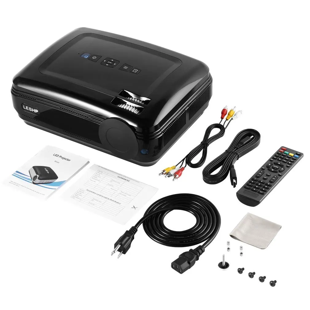 LESHP 720P ЖК-проектор с высоким разрешением высокая герметичность 3200 лм