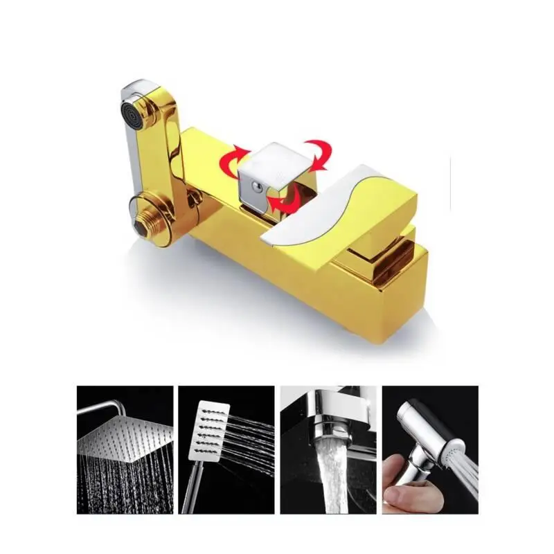 Душевая лейка черная электрическая насадка для душа система ванной комнаты |