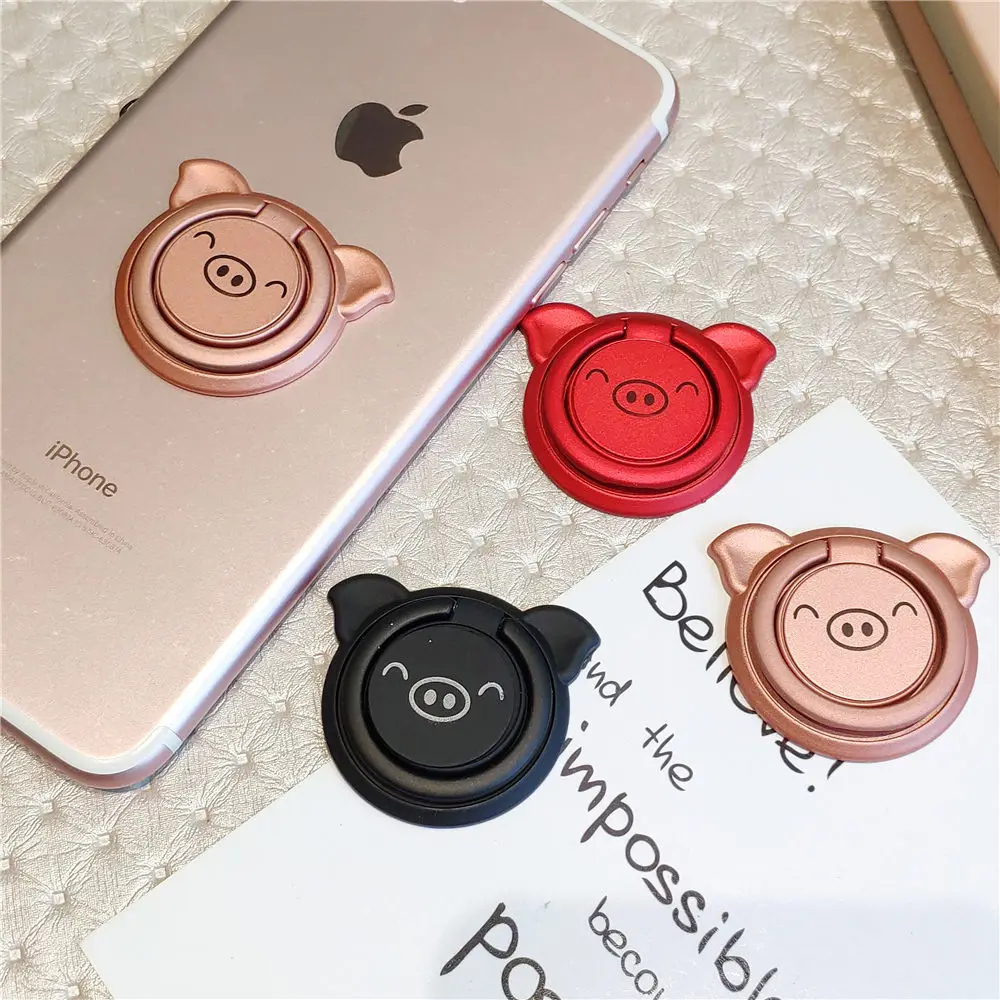 Подставка для телефона с изображением поросенка из мультфильма celulares pro fingersoporte
