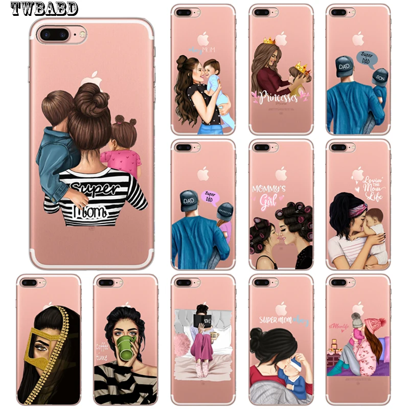 Чехол для iphone 11 чехол телефона с изображением мамы ребенка девочки мальчика 8 7 X XS