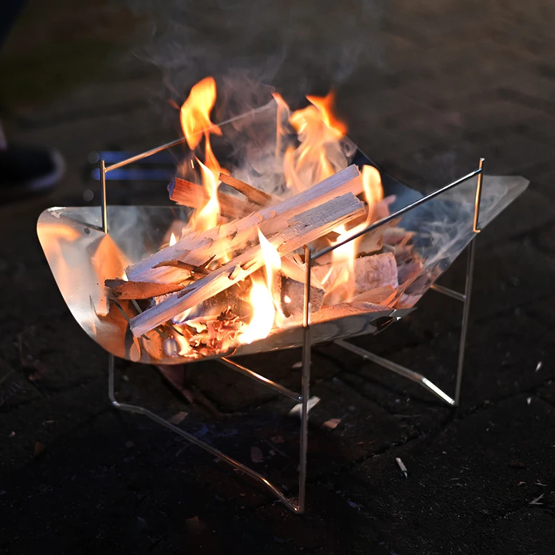 Thous Winds wood stove outdoor camping hunting Ultralight multi-function heating bonfire table | Спорт и развлечения