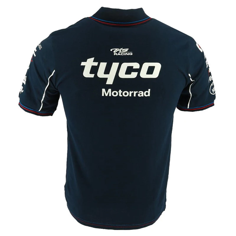

2018 TAS Racing Motorcycle Moto GP Shirt for BMW Team Outdoor top Polo Shirt tyco Motorrad Polo Men's Short Motorbike