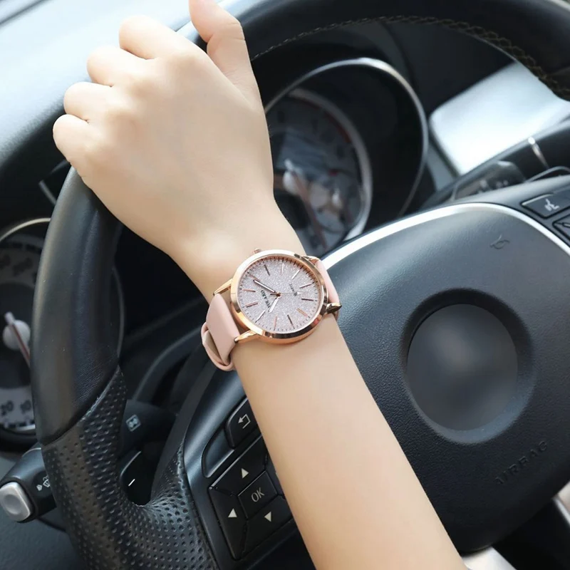 Женские наручные часы для женщин повседневные кварцевые Кожаный ремешок