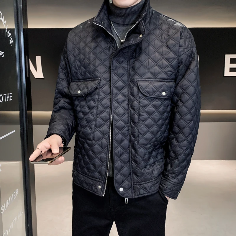 2021 Brand Autumn Winter Thick Warm Parkas for Men's Solid Color Casual Loose Jackets Coat Waterproof Outdoor Tops Male Clothing