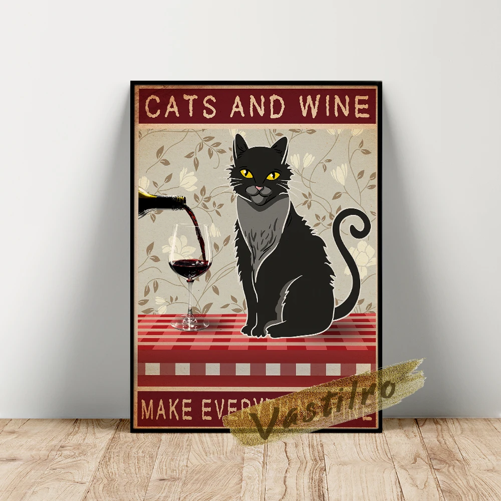 

Renaissance Animal Painting Poster Original Art Funny Black Cat Prints Living Room Wall Decor Canvas Picture Housewarming Gifts