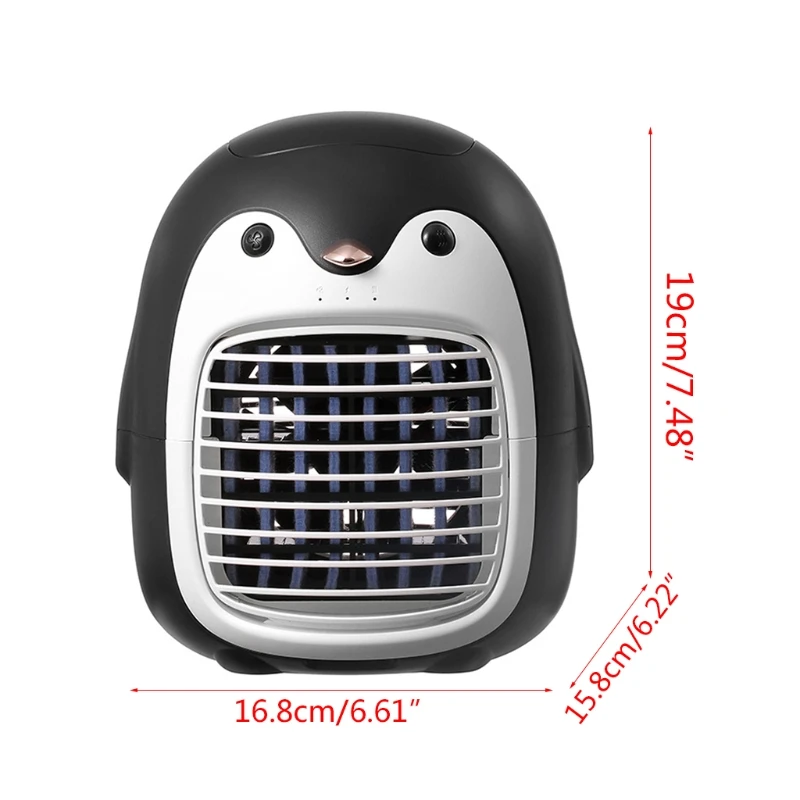 

Cold Spray Fan Hand-held Anion Fan USB Charging Air Conditioner Small Fan