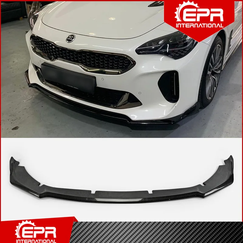 Для Kia Stinger Type M углеродное волокно передняя отделка для губ Стингер гоночная