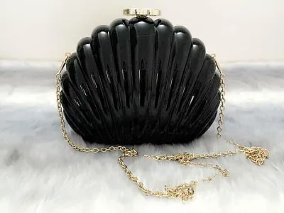 Новинка 2020 Женская темпераментная акриловая сумка клатч в форме ракушки для