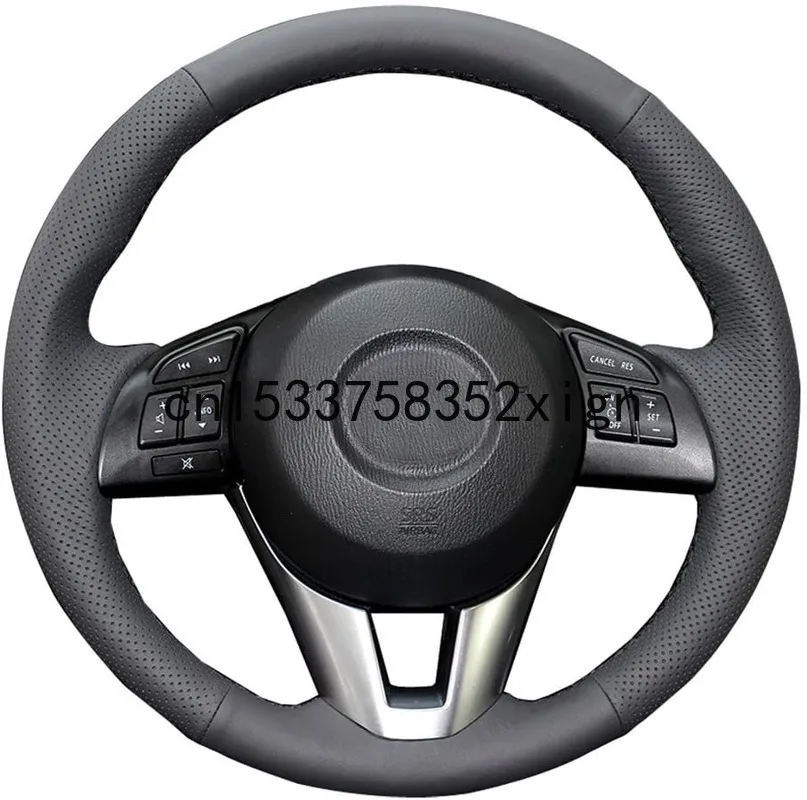 

Чехол на руль из искусственной кожи, подходит для Mazda 6 /3 2014-2016/фото 2013-2016, аксессуары для интерьера