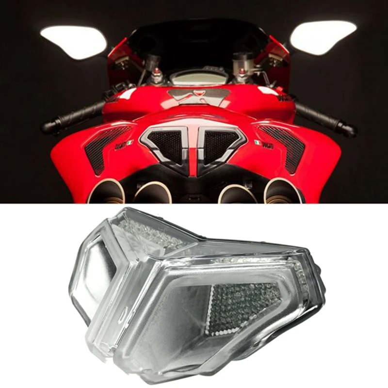 

Motorcycle LED Taillight Brake Turn Signals Integrated Rear Tail Light Blinker for DUCATI 848 1098 1198 2007-2013