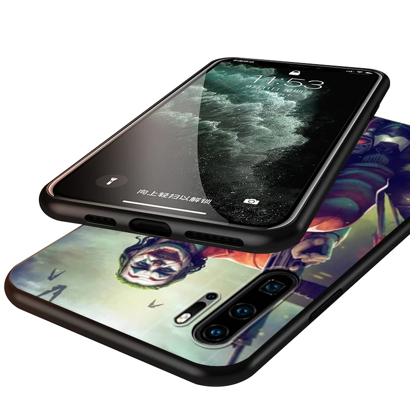 

joker movie Silicone Phone Case for Huawei P30 P20 P40 Lite E Pro P Smart Z Plus 2019 P10 P9 Lite Black Cover