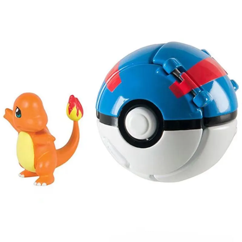 

9 New Products Flip Pet Explosion Elf Ball Pokmon Fire Dragon Pikachu Doll Model Toy Children's Holiday Gift