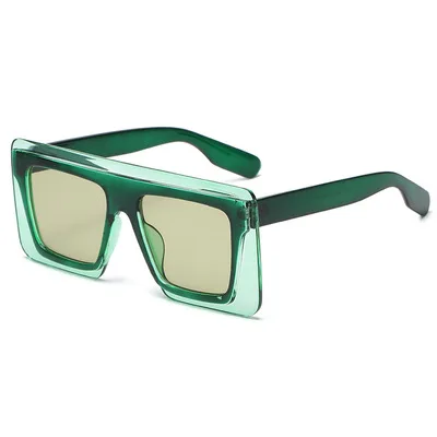 

Big Box Two-Color Sunglasses For Couple Elegant Sunglasses Matching Fashion European And American Fan Cool-Looking Street 2021