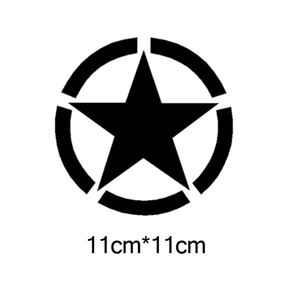 DSYCAR 3 шт. стикеры автомобили армии звезды виниловые наклейки капот автомобиля