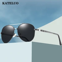 kateluo mens luxury sunglasses aluminum photochromic polarized uv400 lens fashion driving outdoor eyewear male sun glasses 7703