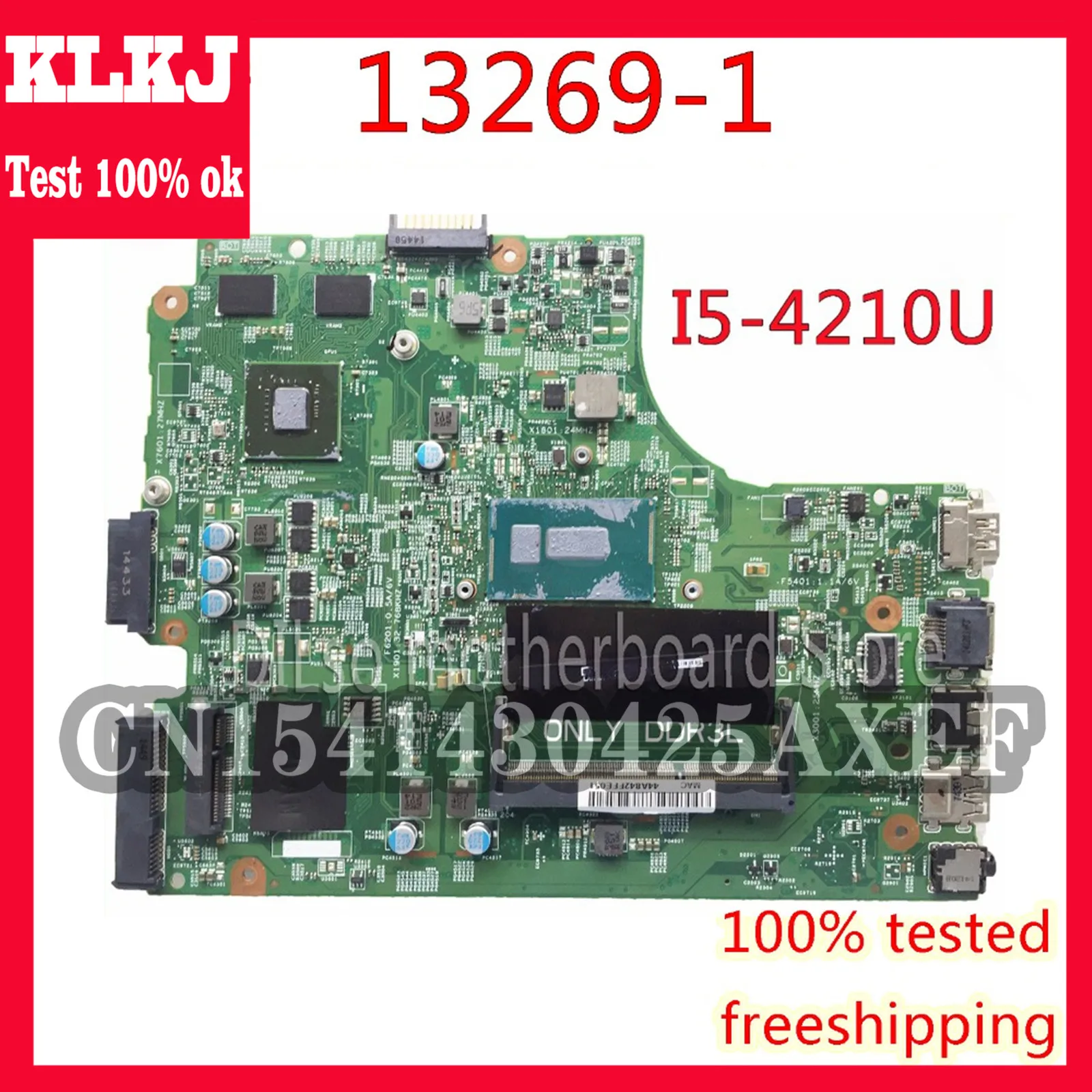 

Материнская плата KLKJ 13269-1 для DELL Inspiron 3542 DELL 3542 3442 5749 13269-1 PWB FX3MC REV A00, материнская плата GT820M PM