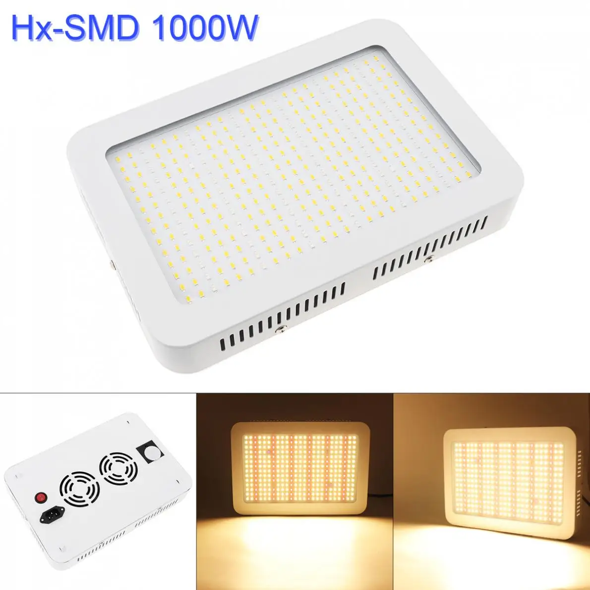 1000W 350PCS SMD5730 LED Plant Grow Light Full Spectrum Sunlike for Succulent Flowers Plants Greenhouse Vegetable Hydroponics