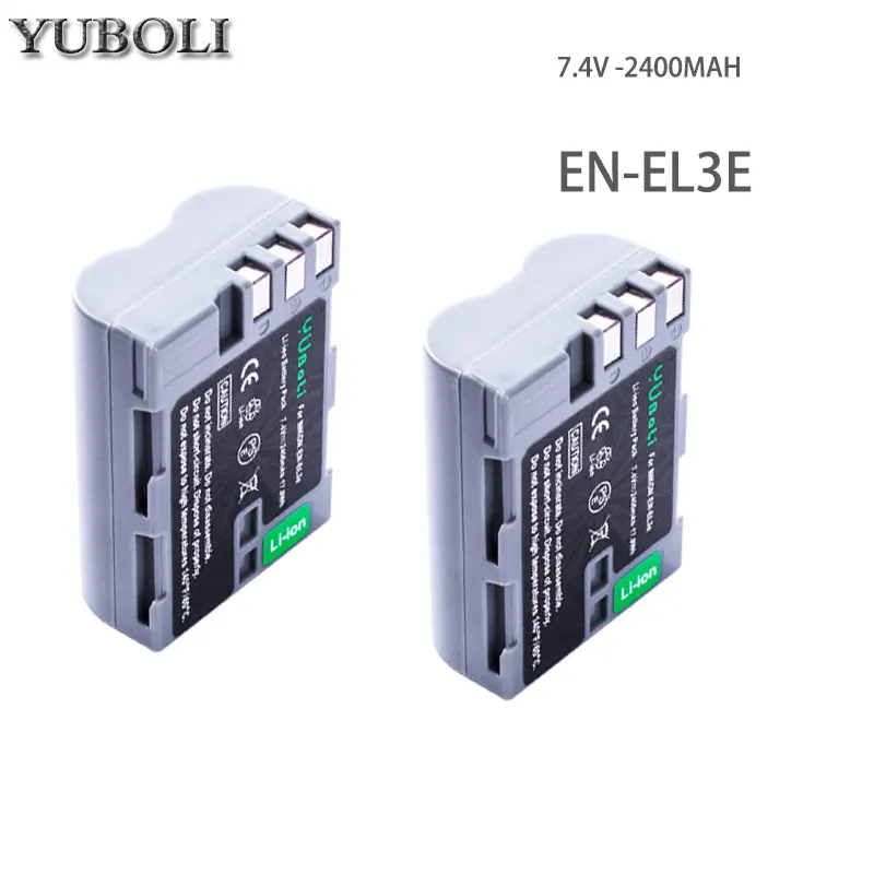 Высокое качество EN-EL3e RU EL3e 7,4 V 2400 мА/ч, Камера батареи для Nikon ENEL3E RU EL3E D30 D50 D70 D90 D70S D300