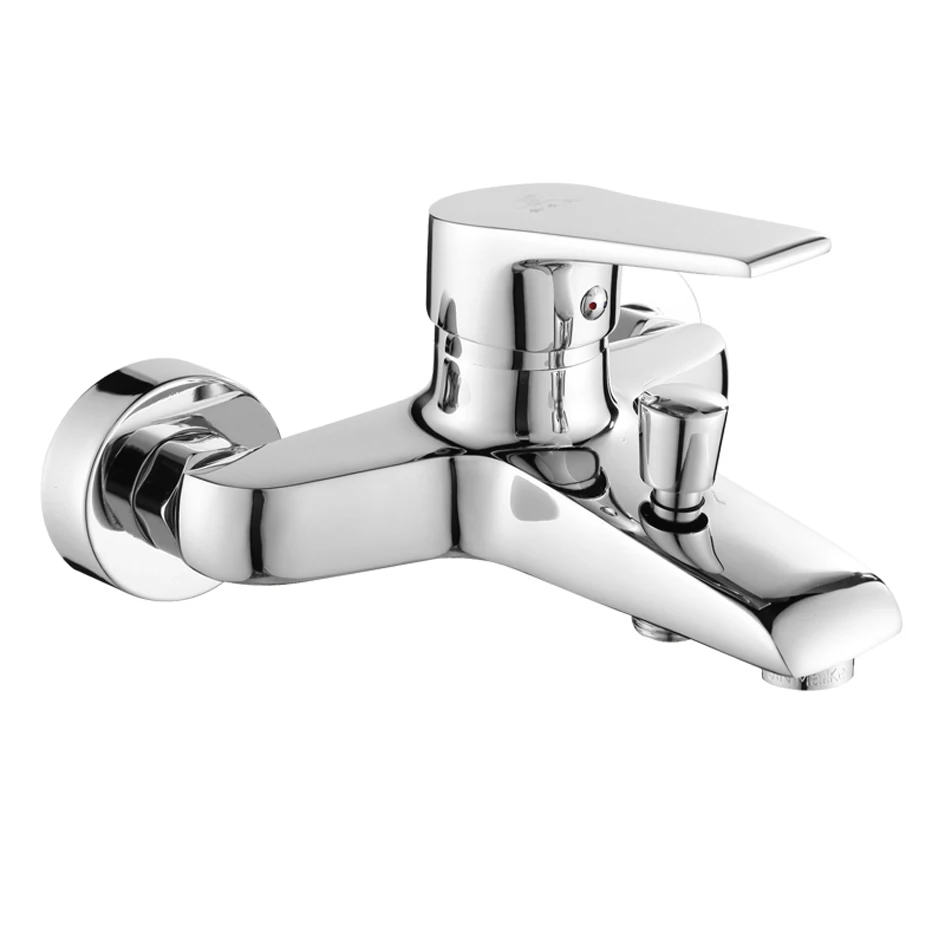 

Bathtub Shower Faucet Cold and Hot Water Mixing Valve Chrome-plated Showering Tap Bath Tap Bathroom Shower Head Sets