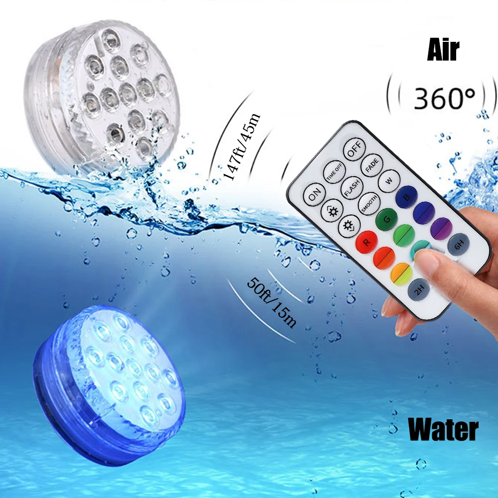 

Подводный Ночной светильник с пультом дистанционного управления, 2/3/4 шт.