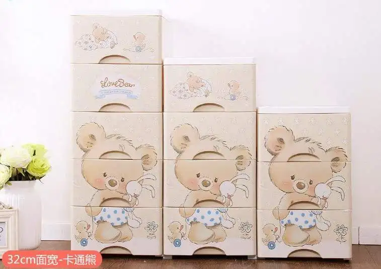 Утолщенный очень большой ящик для хранения игрушек детской одежды многослойный