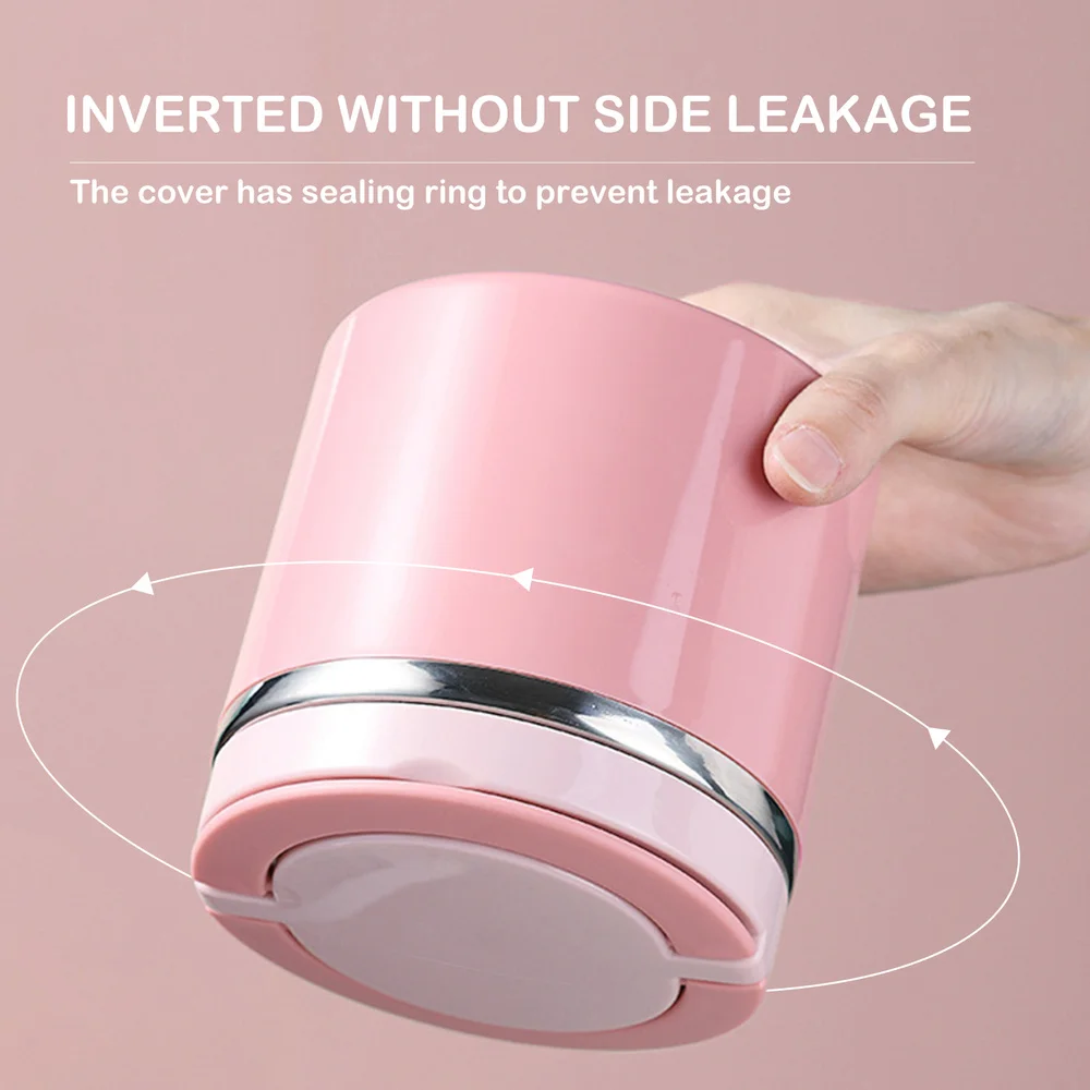 

1 Set Thermal Stainless Steel Keep Food Drink Warm Hot Soup Bowl