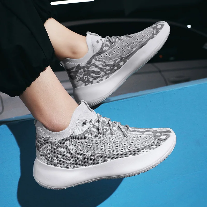 

2021 men's shoes summer flying woven men's shoes coconut shoes couple models men and women shoes breathable casual sports shoes