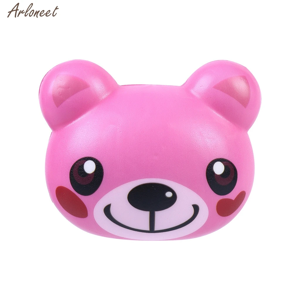 

4Pcs Cartoon Animal Cute Spun Slow Rising Scented Stress Relief Bear Toy Anti Stress Reliever 2019