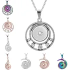 Женское ожерелье с цветным покрытием, ожерелье с подвеской в виде цветка из серебристого розового золота, 18 мм, ZG517