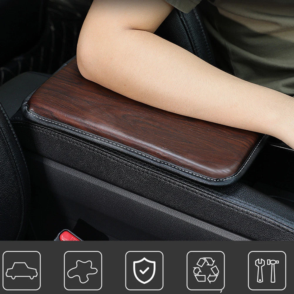 Новый универсальный автомобильный подлокотник с деревянной решеткой чехлы для
