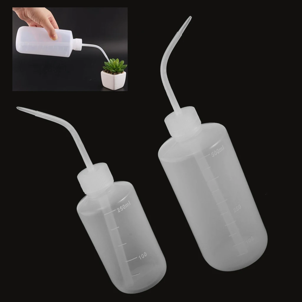 

1 Piece 500ml/250ml for Option Plastic Bend Mouth Squeeze Watering Bottle/Can For Succulent/Flower,Gardening Tools