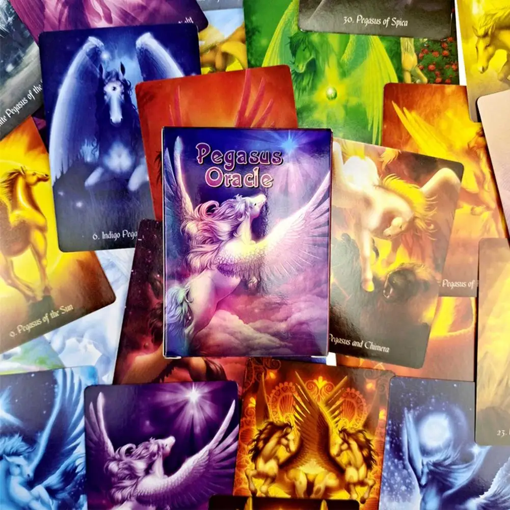 Juego de cartas de or&aacute;culo para Pegasus, juegos de mesa interactivos para fiesta familiar, versi&oacute;n completa en ingl&eacute;s, actividad interactiva, el mejor regalo, 30 Uds.-3