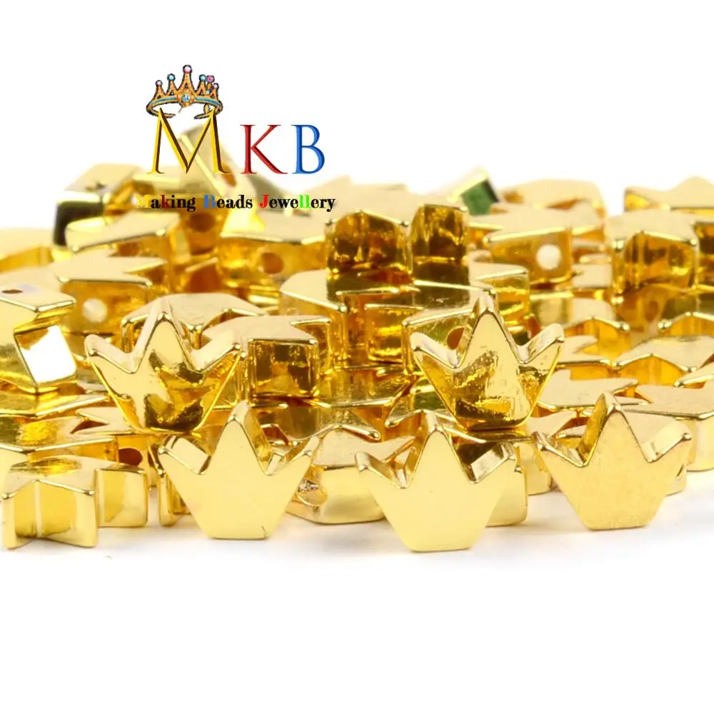 Бусины из натурального камня позолоченные гематит корона свободные бусины для