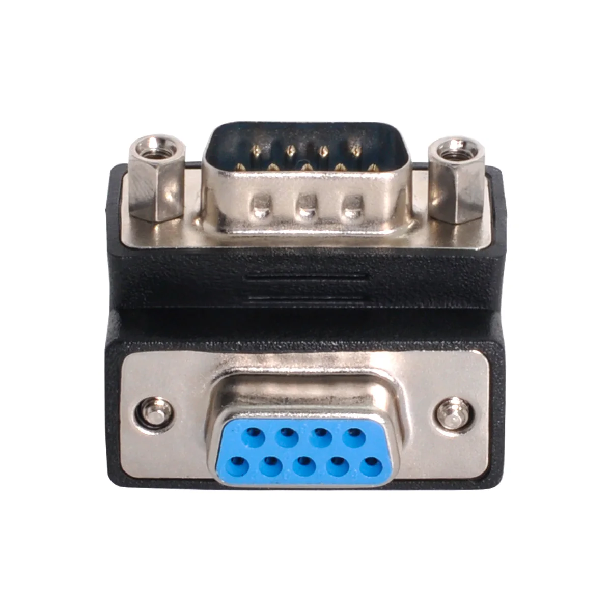 Переходник для CY D-Sub RS232 9-контактный штекер-гнездо под углом 90 градусов |