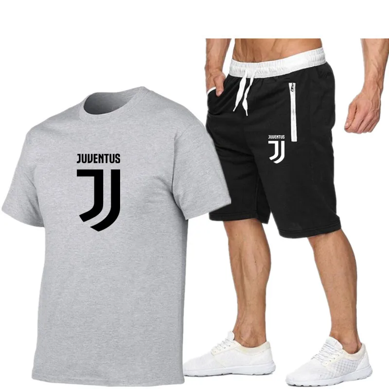 

Two-piece men's sportswear summer clothes T-shirt shorts brand two-piece track suits men's workout clothes training suits