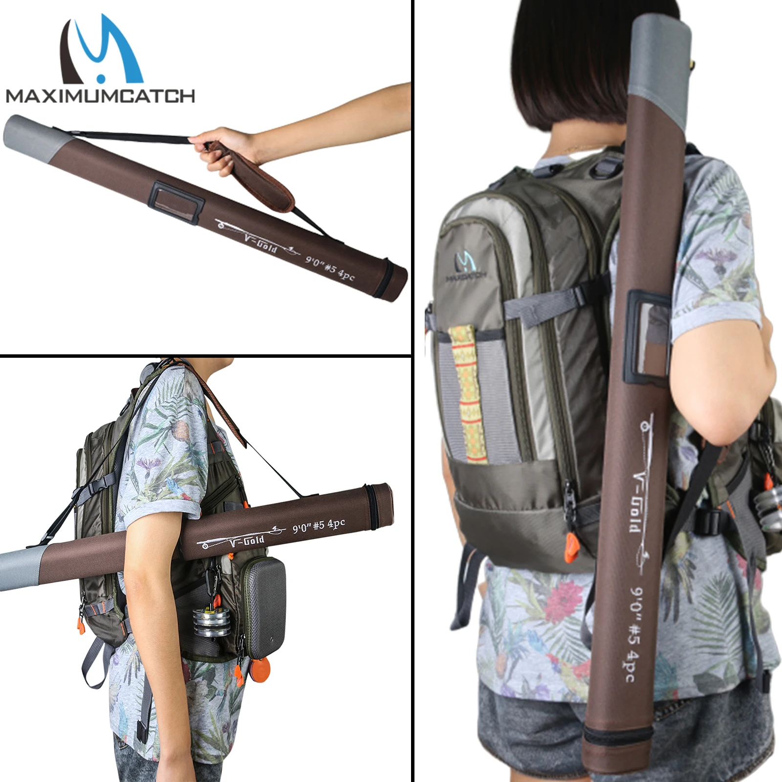 Maximumcatch V-Gold Fly Удочка 40T SK из карбона для быстрого действия с удилищем Cordura
