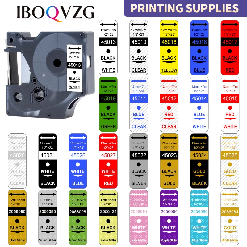 IBOQVZG 45013 45010 ленты для этикеток D1 картридж совместимый с Dymo LabelManager Writer Maker 280 160 260P