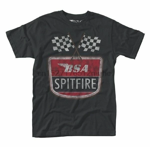 Новая футболка с флагом Bsa-Spitfire | Мужская одежда