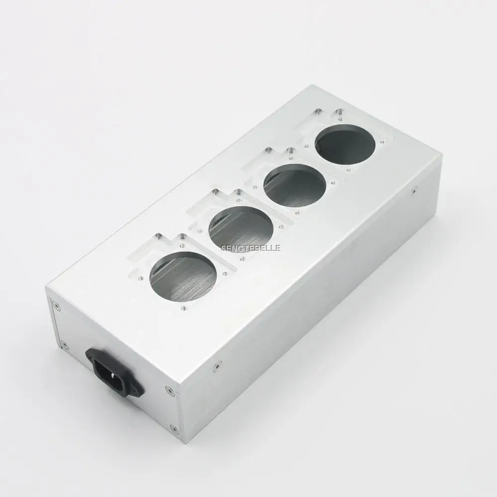 Полностью алюминиевый HIFI чехол питания европейского стандарта 4/6 розетка