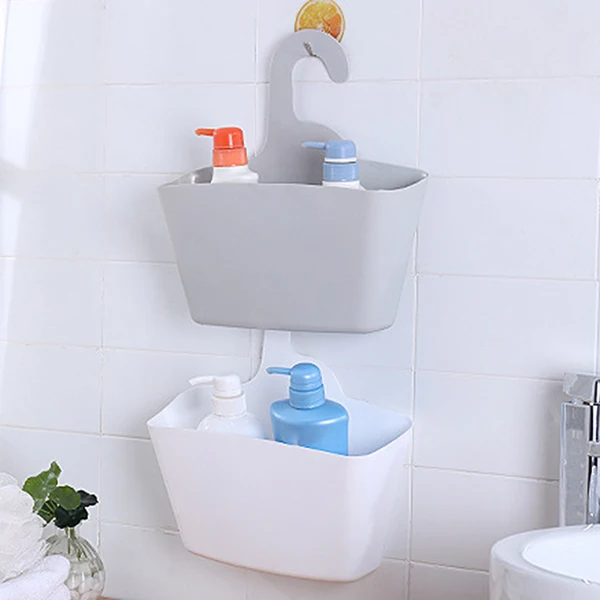 2 шт. Пластик Душ висит Caddy органайзер хранилище сумочка корзина для Ванная