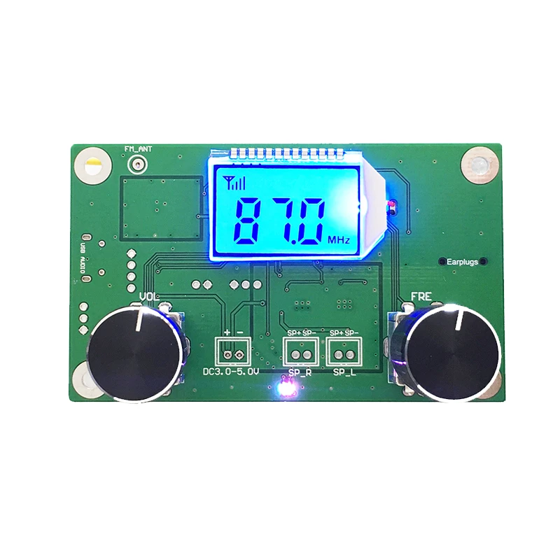 FM передатчик Модуль 3 3-5 0 V 3Wx2 DSP PLL 50 Гц-18 кГц Частотный ЖК-дисплей цифровой Дисплей