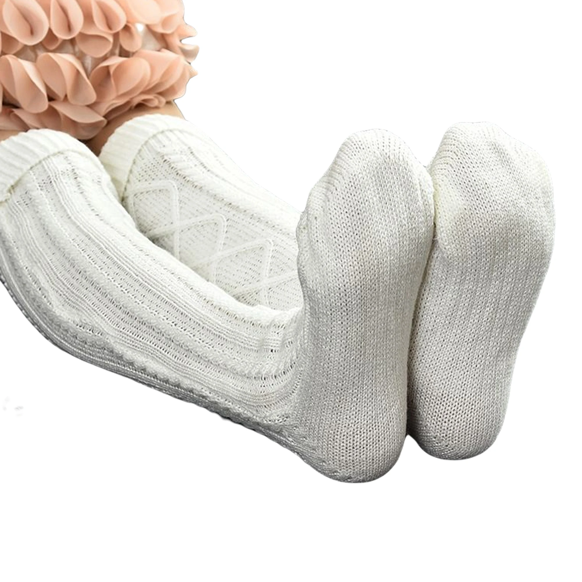 

Sexy Women Knitted Solid Stockings Autumn Winter Knee High Warm Female Fashion Stocking 2020 New
