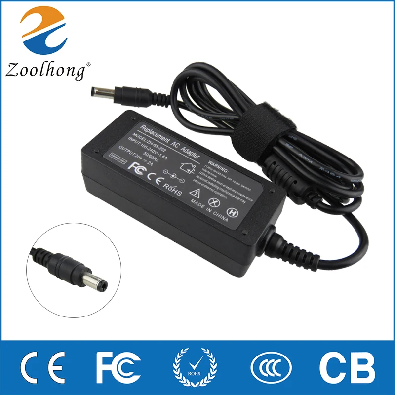 

Zoolhong 20V 2A 5.5*2.5mm 40W AC Adapter Laptop Charger For Lenovo IdeaPad S10-2 Series LG X110 X120 X130 MSI U100