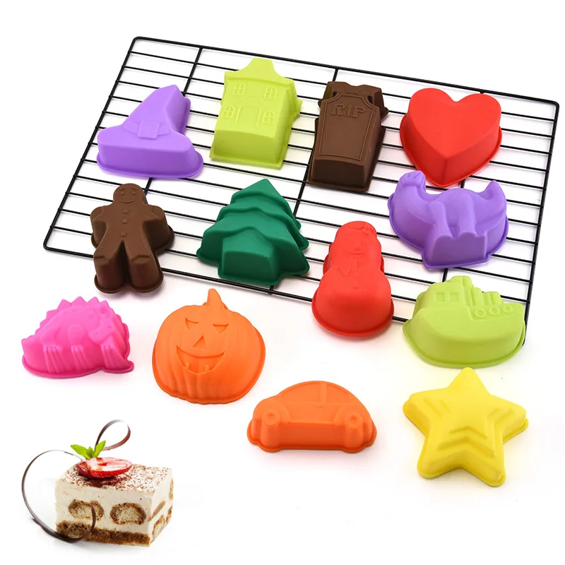 Карамельного цвета силиконовая Рождественская форма для торта ручной работы DIY