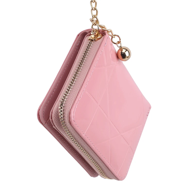 

2020 High Quality Fashion Patent Leather Multifunction Women Card Holder Wallet Card Bag ID Credit Cards Case