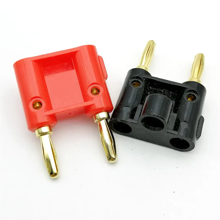 2 шт. 4 мм контрольные выводы вилки типа банан разъем Динамик переходник