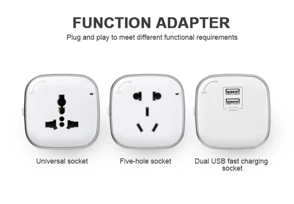 Направляющая розетка 60 см стенная из алюминиевого сплава 3 цвета 8000 Вт с
