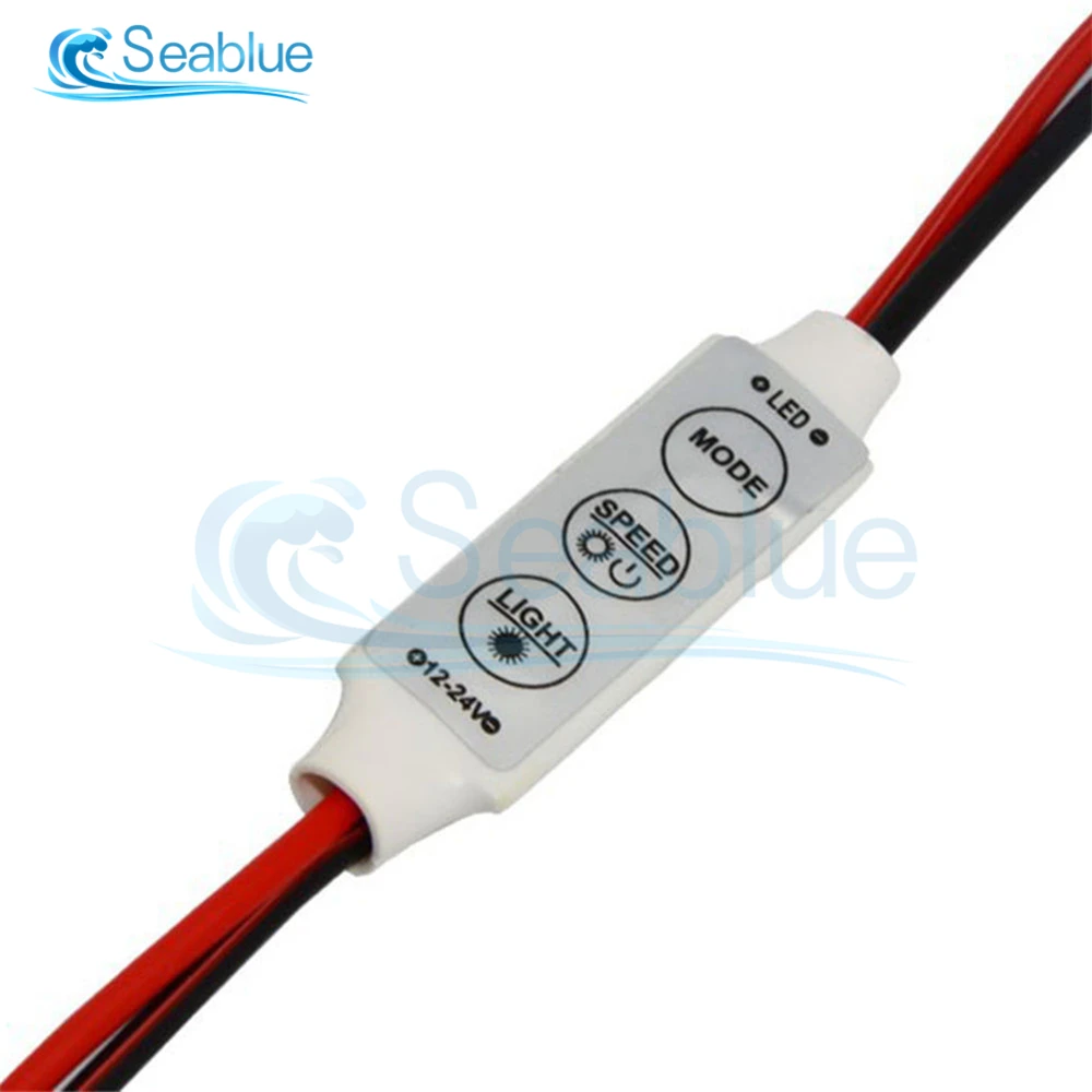5Pcs/lot DC 12V 3 keys Single Color Dimmer LED Controller Brightness Switch For 5050 3528 5630 Led Strip Lamps Lighting | Лампы и