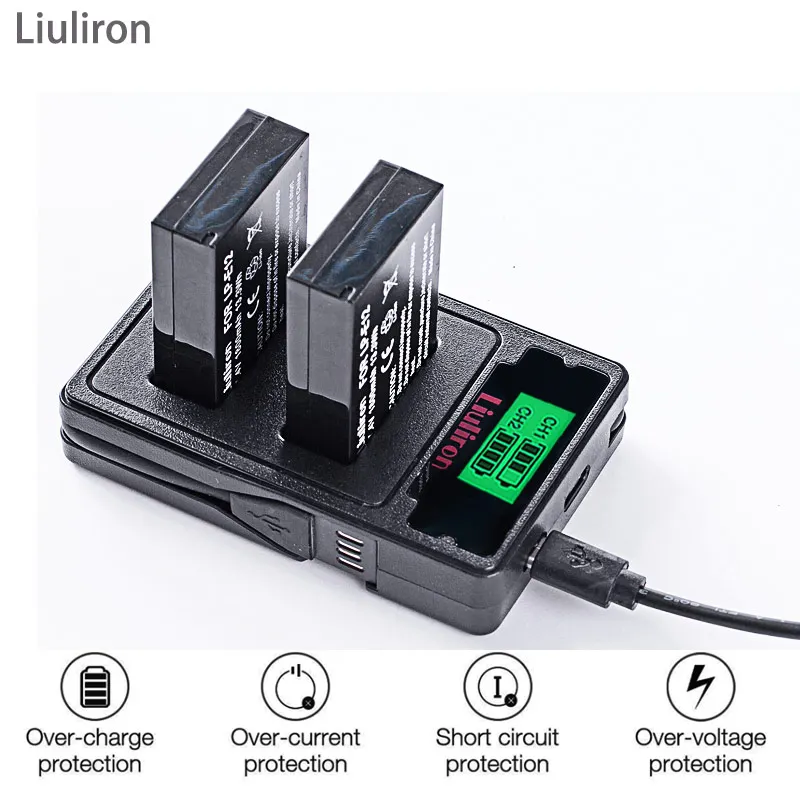 4 шт 1800mAh LP-E12 LP E12 LPE12 литий-ионная батарея+ lcd USB двойное зарядное устройство для камеры Canon EOS M50, EOS M100, 100D Kiss X7 Rebel SL1